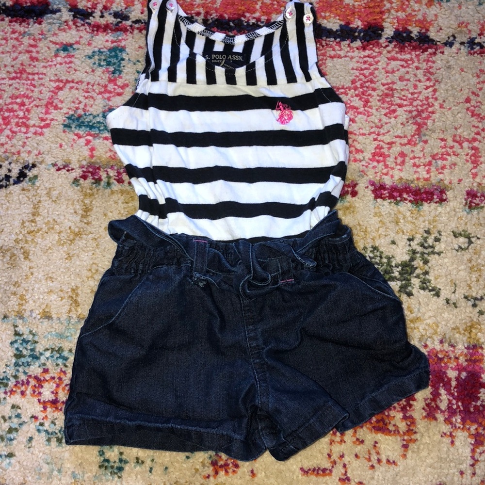 Us polo assn tank romper